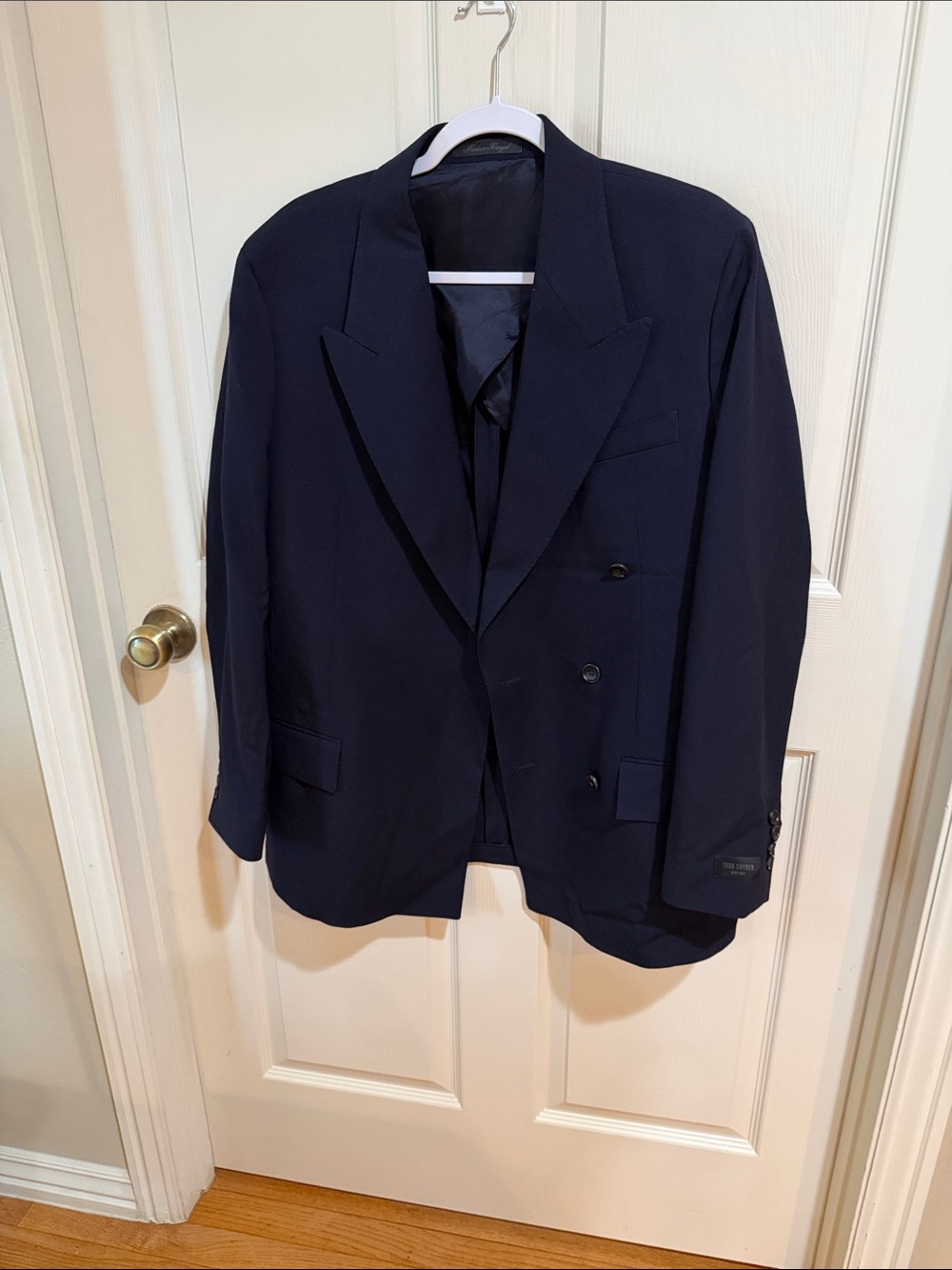 Todd Snyder Navy Wool Gabardine Wythe Jacket Sz 38R.  New